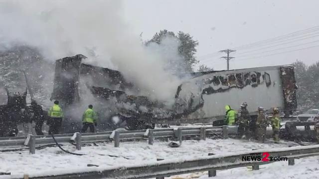 Man, Police Chief Help Save Driver After Tractor-Trailer Catches Fire ...