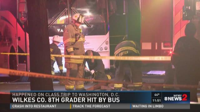 Wilkes County teen hit by bus in D.C. passes away
